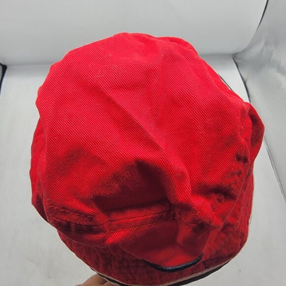 Nike Infant Red Bucket Hat Camping Outdoors Casual Summer Lightweight - Picture 7 of 8